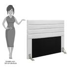 Cabeceira Casal 140cm Rubi D10ano Branco