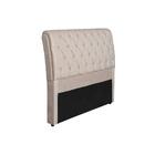 Cabeceira Casal 140cm Sued Bege