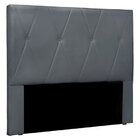 Cabeceira Casal 140cm Veludo Aquilla  Cinza