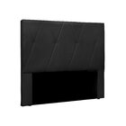 Cabeceira Casal 140cm Veludo Aquilla  Preto
