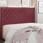 Cabeceira Casal 140cm Veludo Esmeralda  Vinho