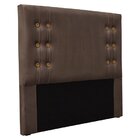 Cabeceira Casal 140cm Veludo Gênova  Marrom