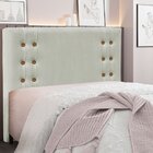 Cabeceira Casal 140cm Veludo Gênova  Prata