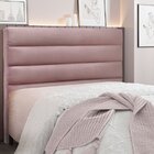 Cabeceira Casal 140cm Veludo La Itáliana  Lilás