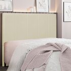 Cabeceira Casal 140cm Veludo Ravenna  Bege
