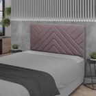 Cabeceira Casal 140cm Veludo Sky  Rosê