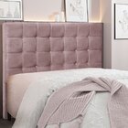 Cabeceira Casal 140cm Veludo Verona  Lilás
