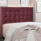 Cabeceira Casal 140cm Veludo Verona  Vinho