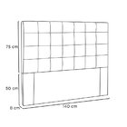 Cabeceira Casal 140cm Verona Spezzia Marrom