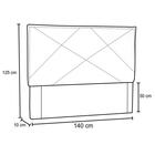 Cabeceira Casal 140cm Vic Dmonegatto