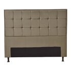 Cabeceira Casal 140cm X 135 Cm Suecia Veludo Castor