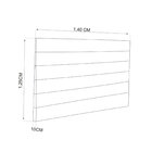 Cabeceira Casal 140x125cm Conde Viero Prata