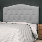 Cabeceira Casal 145cm Colônia Linho D05 Cinza