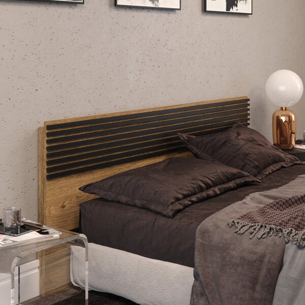 Cabeceira Casal 150cm Autes 1500 Belmax Álamo/preto