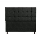 Cabeceira Casal 160 Cm Com Strass Dubai Preto