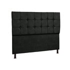 Cabeceira Casal 160 Cm Com Strass Dubai Preto
