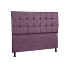 Cabeceira Casal 160 Cm Com Strass Dubai Veludo  Roxo