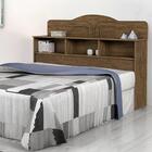 Cabeceira Casal 160 Cm Mdf Vivian Basoto Castanho Fosco