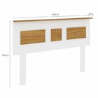 Cabeceira Casal 160cm Com Pés Fellicci Branco/nogal