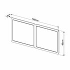 Cabeceira Casal 160cm Palhinha Oslo Nero