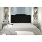 Cabeceira Casal 195cm Para Cama Box Geovana Deluxe  Preto