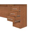 Cabeceira Casal 1.40 Box Com 2 Criado 3 Gavetas Freijo