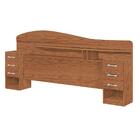 Cabeceira Casal 1.40 Box Com 2 Criado 3 Gavetas Freijo