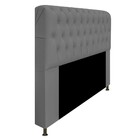 Cabeceira Casal 1 40 M Sophia Suede Cinza