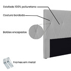 Cabeceira Casal 1 40m Aquilla Linho Cinza Claro - Pallazio