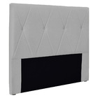 Cabeceira Casal 1 40m Aquilla Linho Rústico - Pallazio - Cinz