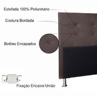 Cabeceira Casal 1 40m Berlim Corano Marrom - Pallazio
