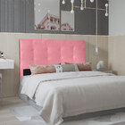 Cabeceira Casal 1 40m Berlim Suede Rosa - Pallazio