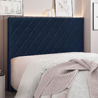 Cabeceira Casal 1 40m Córdoba Suede - Pallazio - Azul Marinho