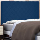 Cabeceira Casal 1 40m Esmeralda Suede Azul Marinho - Pallazio