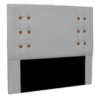 Cabeceira Casal 1 40m Genova Linho Cinza Claro - Pallazio