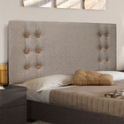 Cabeceira Casal 1 40m Genova Linho Rústico Areia - Pallazio