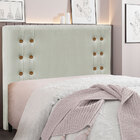 Cabeceira Casal 1 40m Genova Veludo Cinza Prata - Pallazio