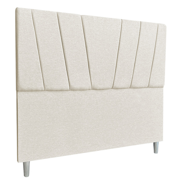 Cabeceira Casal 1 40m Italia Linho Bege - Pallazio