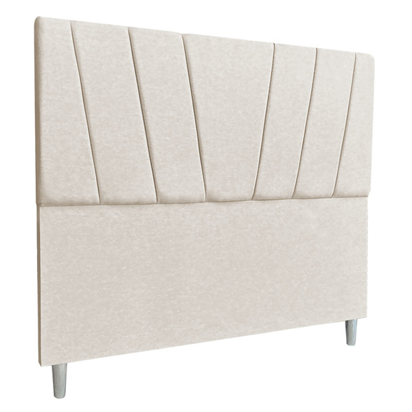 Cabeceira Casal 1 40m Italia Veludo - Pallazio - Bege