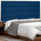 Cabeceira Casal 1 40m La Italiana Suede Azul Marinho - Pallaz