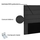 Cabeceira Casal 1 40m La Italiana Suede - Pallazio - Preto