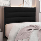Cabeceira Casal 1 40m Las Palmas Suede - Pallazio - Preto