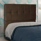 Cabeceira Casal 1 40m Lisboa Suede Marrom - Pallazio