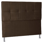 Cabeceira Casal 1 40m Lisboa Suede Marrom - Pallazio