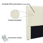 Cabeceira Casal 1 40m Ravenna Linho Rústico - Pallazio - Natu