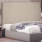 Cabeceira Casal 1 40m Ravenna Suede Bege - Pallazio