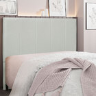 Cabeceira Casal 1 40m Ravenna Veludo - Pallazio - Cinza Prata