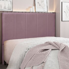 Cabeceira Casal 1 40m Ravenna Veludo Uva - Pallazio