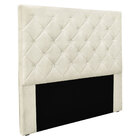 Cabeceira Casal 1 40m Tânia Linho Rústico Natural - Pallazio