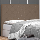 Cabeceira Casal 1 40m Tânia Suede - Pallazio - Caramelo